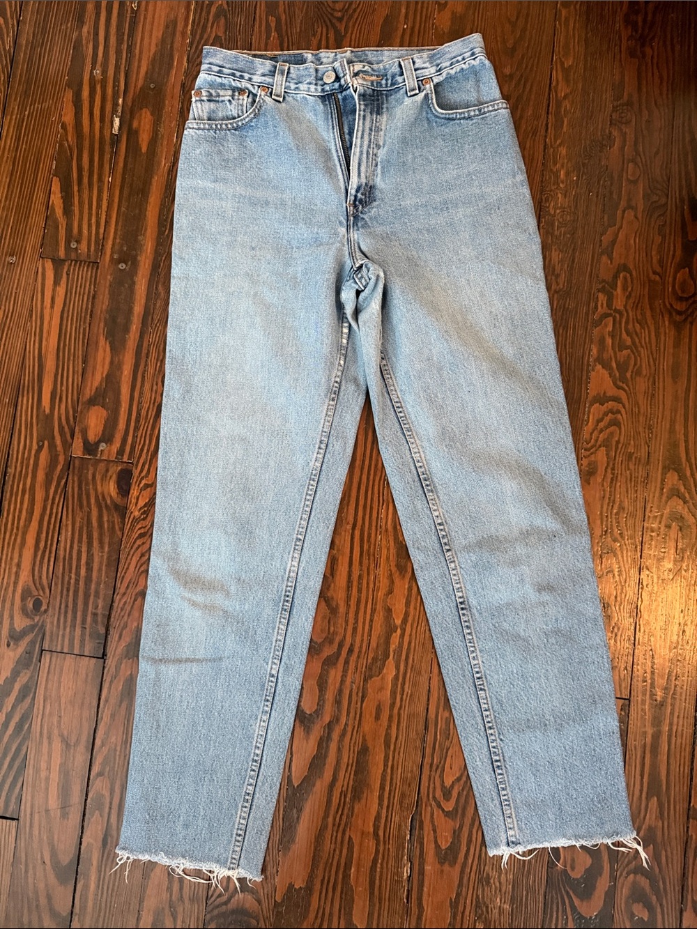 Levi's Light Blue Straight Leg Women's Jeans 550 relaxed fit tapered leg